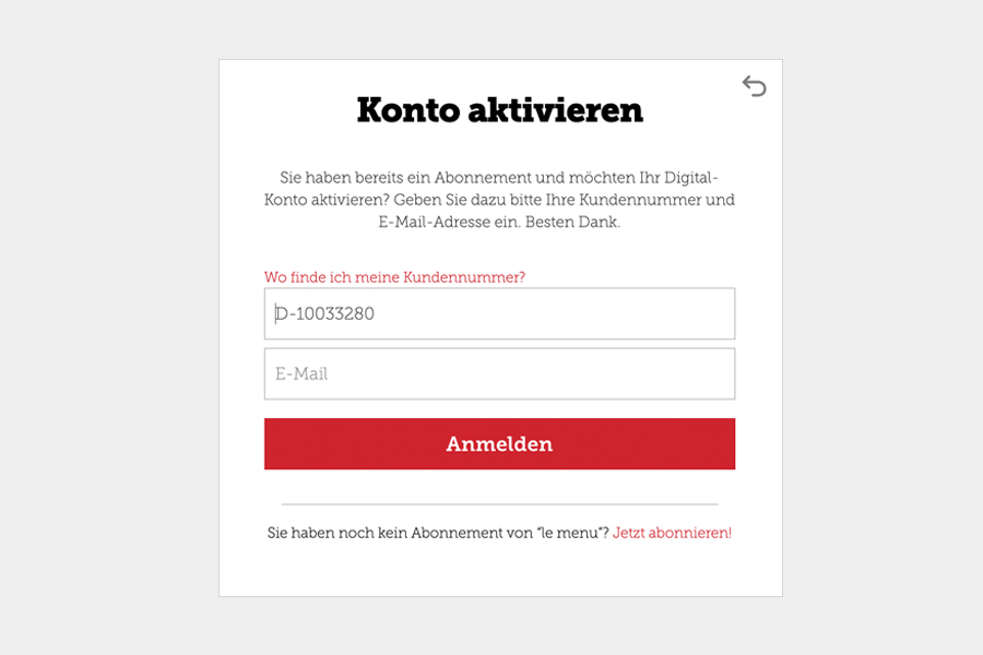 lemenu.ch Anleitung Desktop Login